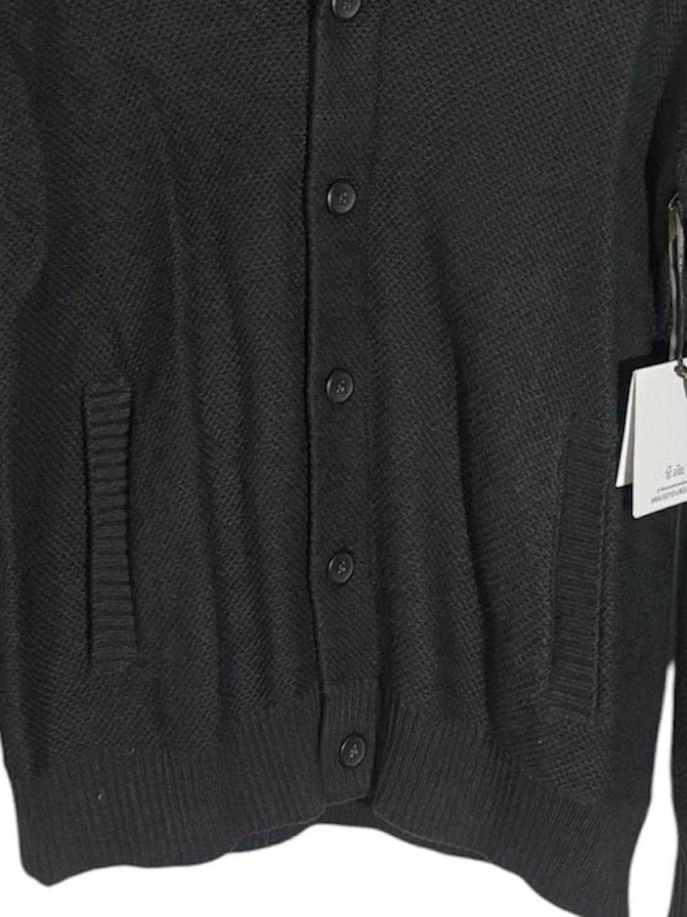 Michael Strahan Collection Men’s Cardigan Sweater Shawl Collar Gray Size Small